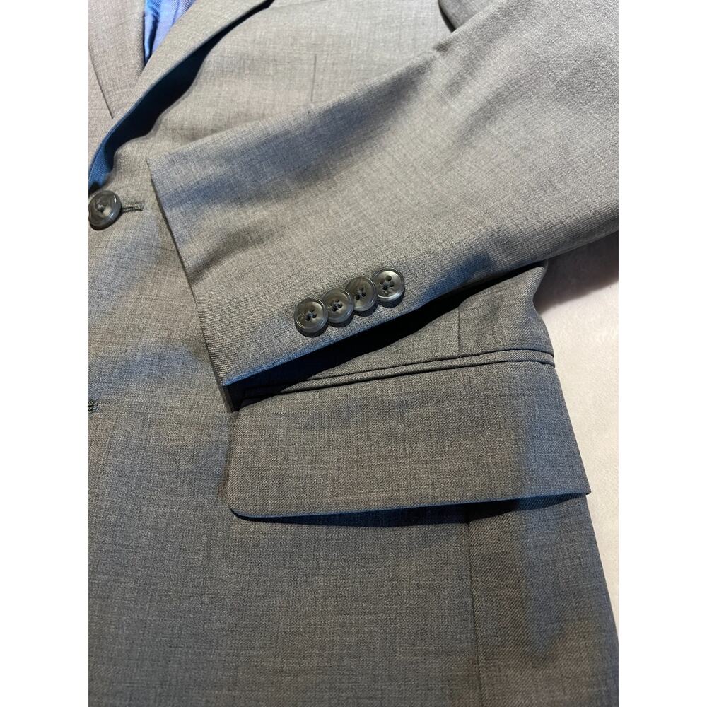 Joseph Abboud 36S 28x28 Dove Blue - Gray Fine Twill 2-Piece Suit Modern - Picture 7 of 16